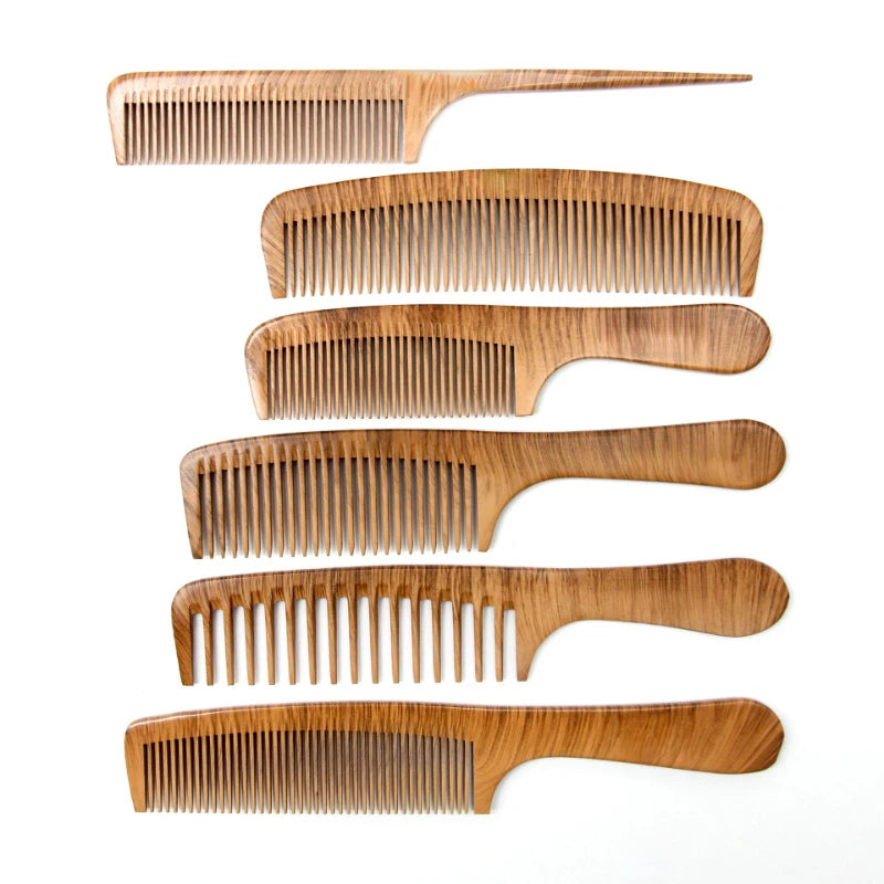 Natural Pear Blossom Comb Smooth Comb Scalp Massage Anti Tangling Bamboo Wood Comb Anti Tangling Static Hair Brush Salon Tool