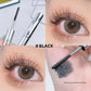 Waterproof Metallic Tube Mascara Black/Brown Silk Fiber Long Curling Non-Clumping Eyelash Extensions Spiral Makeup for Eyes