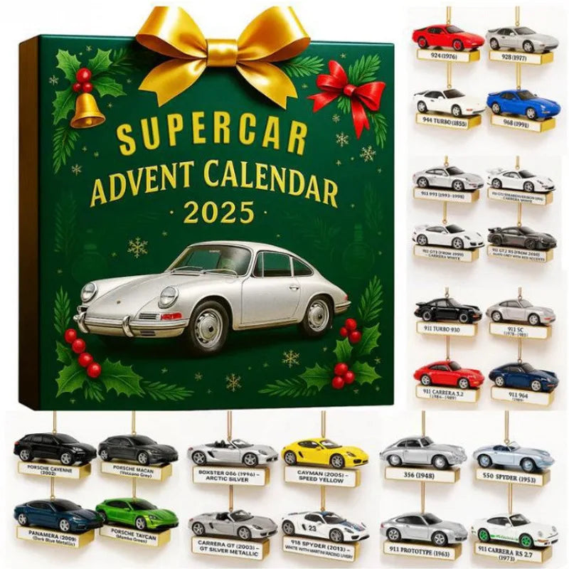 Luxury Perfume Advent Calendar 24 Days Countdown Calendar Blind Box 2D Acrylic Pendant Christmas Gifts Excluding Perfume Liquid