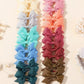 20Pcs/set 2.1inch Lovely Bowknot Hairband Ribbon Head Rope for Girls Boutique Headwear Kids Hair Accessories Gifts Wholesale