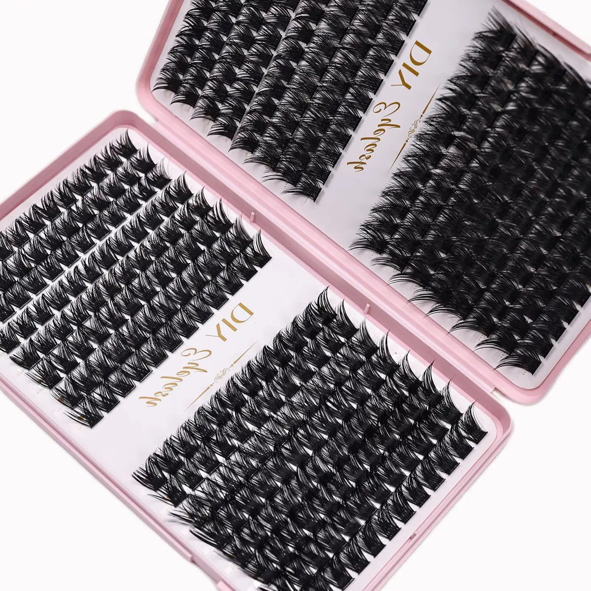 384pcs Individual Lashes Eyelash Book Clusters Extensions False Eyelash DIY at Home Cluster Eyelash Extensions Makeup