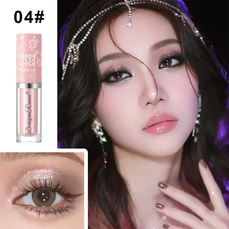 8 Colors Liquid Eye Shadow Glitter Sequins Pearlescent Lying Silkworm Pen Brightening Liquid Eyeshadow Highlight Shiny Eyeliner