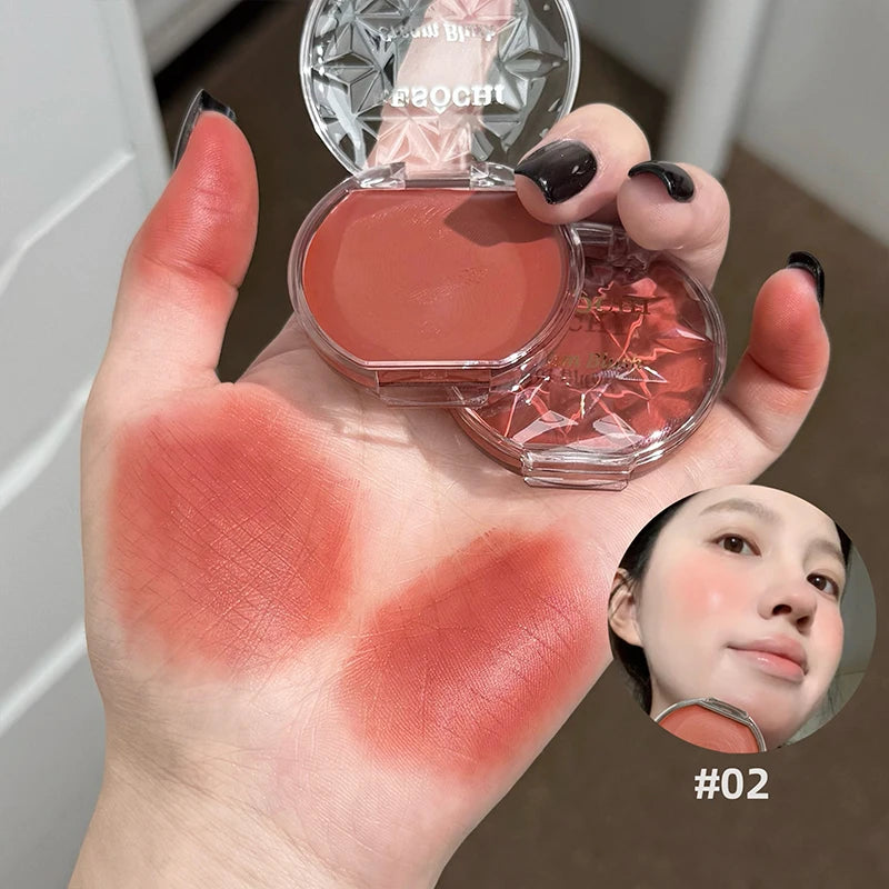Light Blush Cream Moisturizing Matte Vitality Moisturizing Whitening Brightening Pigmented Natural Rouge