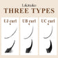 LAKANAKU UB UC UJ Curl Camellia Lashes with Adhesive Eyelash Extensions Russian Volume Fans Fluffy Lashes Premade Fan Lashes