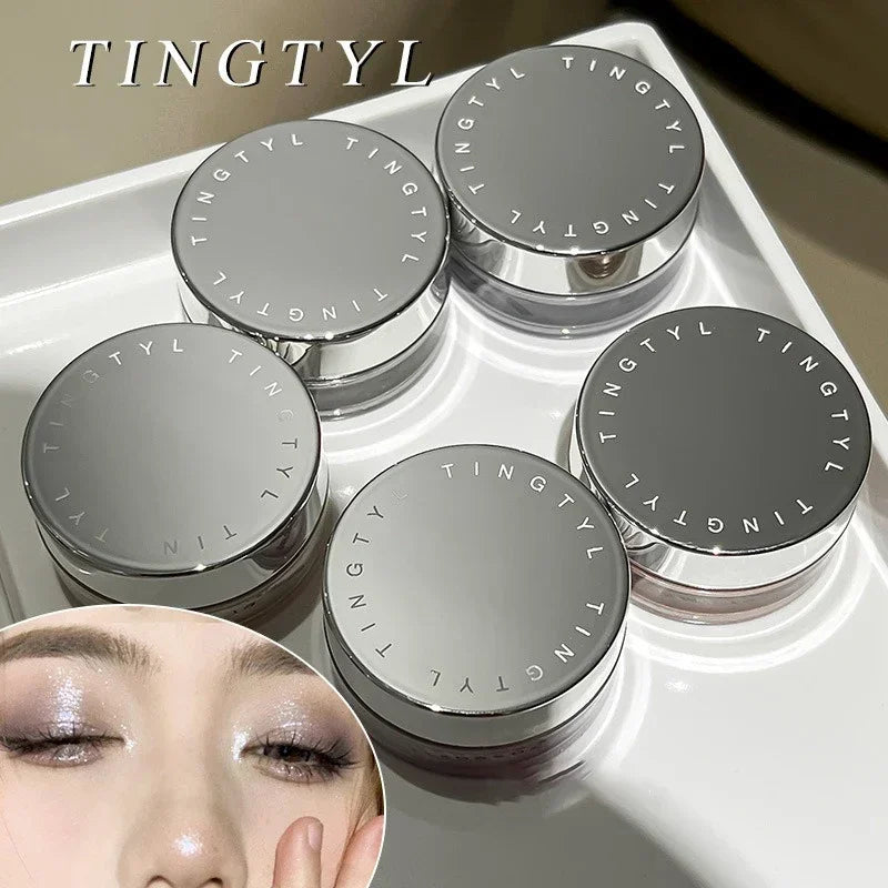 Diamond Glitter Liquid Eyeshadow Jars Sparkle Metallic Silver Blue Highlighter Fine Shimmer Waterproof Shiny Silkworm Eye Makeup