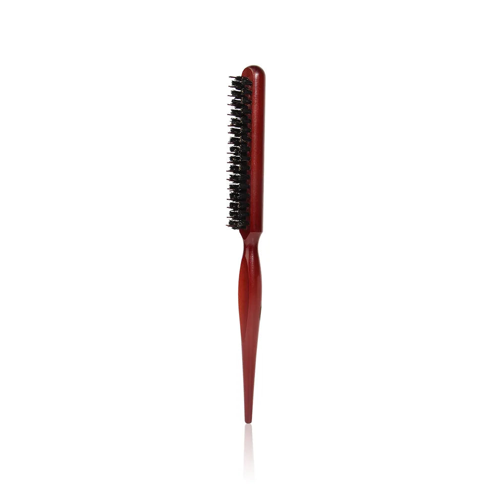 Boar Bristle Hair Brush Set for Men and Women Beard Comb Pomade Brush Hair Teasing Comb Volumizing Styling Tool Salon Home Comb