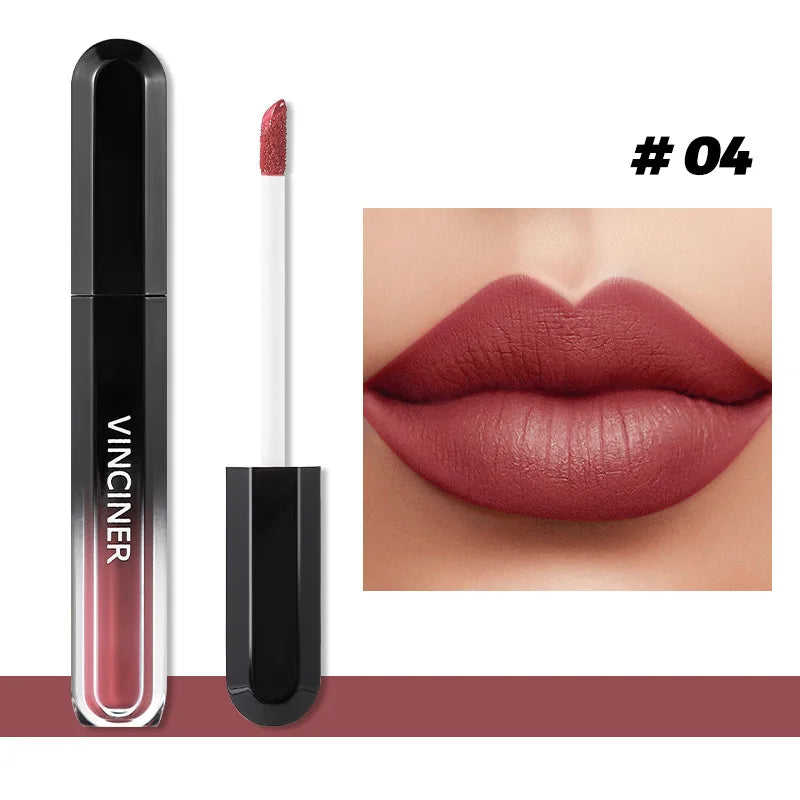 Not Easy To Fade Lip Gloss Punk Smoky Dark Brown Matte Lip Glaze Velvet Coffee Liquid Lipstick Long Lasting Makeup Sexy Lip Tint