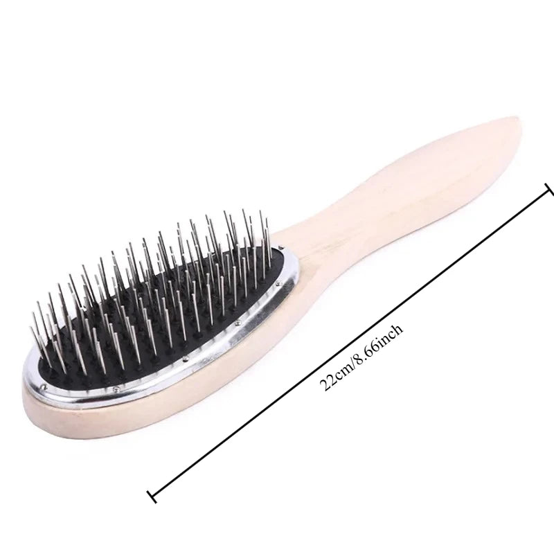 Professional Brush For Wig Anti Static Steel Comb for Tangle Hair Extensions Training