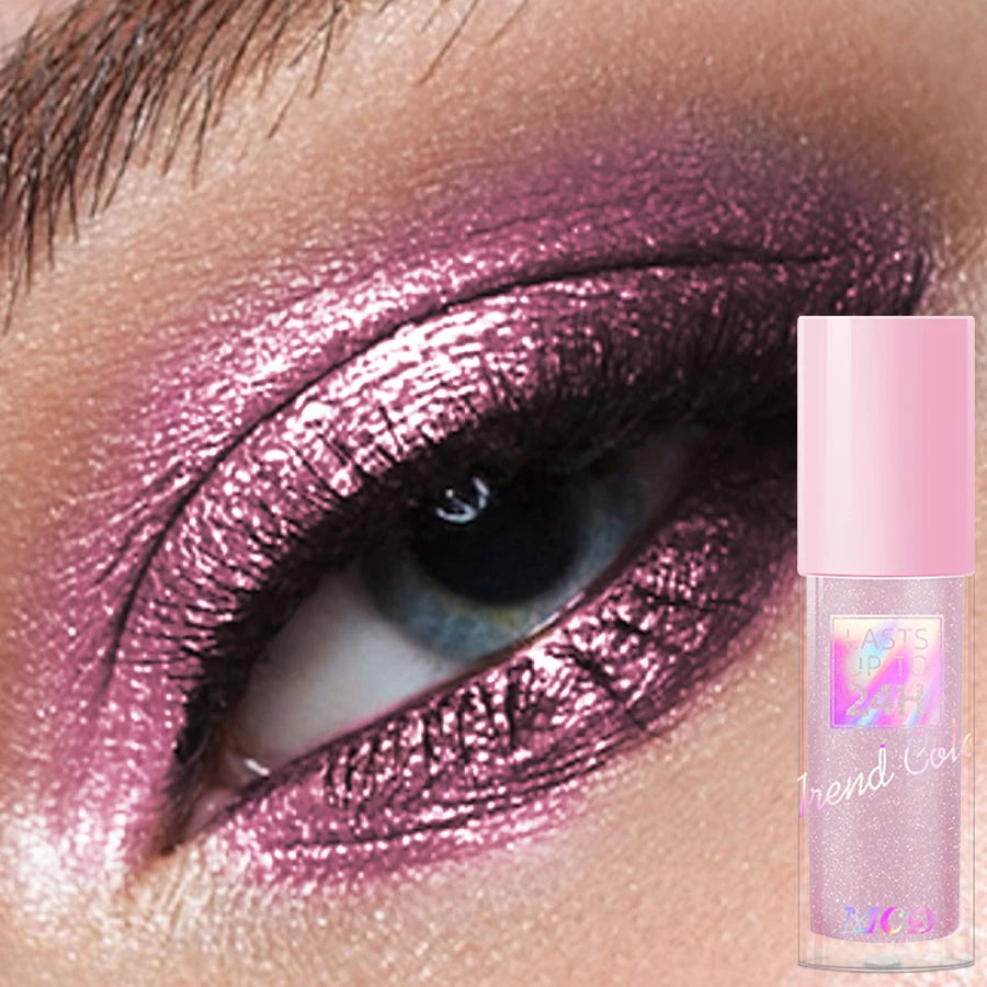 1PC Metallic Waterproof Liquid Eyeshadow-High Shine Long-Lasting & Smudge-Proof Korean Makeup Set Glitter Eye Shadow Cosmetics