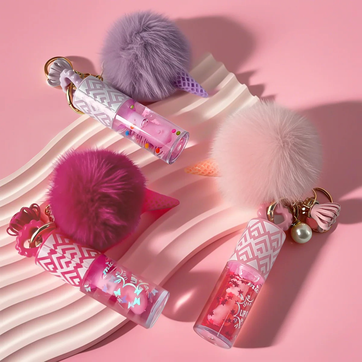 Three Colors Randomly Sent Moisturizing Lip Gloss Lip Oil: Light and Comfortable, Long - Lasting, Makeup Mirror Effect Christmas