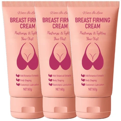 Breast Firming Cream with Collagen & Hyaluronic Acid, Moisturizes & Tightens, Body Shaping, Shea Butter, Botanical Extracts.
