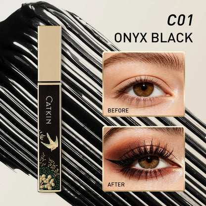 CATKIN Mascara Black, Volumizing & Lengthening Waterproof Nourish Eyelash Mascara, Create Longer and Thicker Looking Lashes
