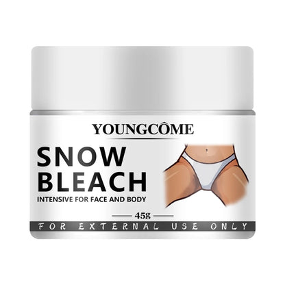 Body Whitening Bleach Cream Brighten Underarm Elbow Knees Joint Removal Intimate Parts Dark Spots Melanin Snow Bleach Cream 45ml