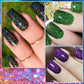 7ml MEET ACROSS Champagne Rainbow Reflective Glitter Gel Nail Polish Laser Sparkling Hybird Soak Off Nail Art UV LED Varnishes