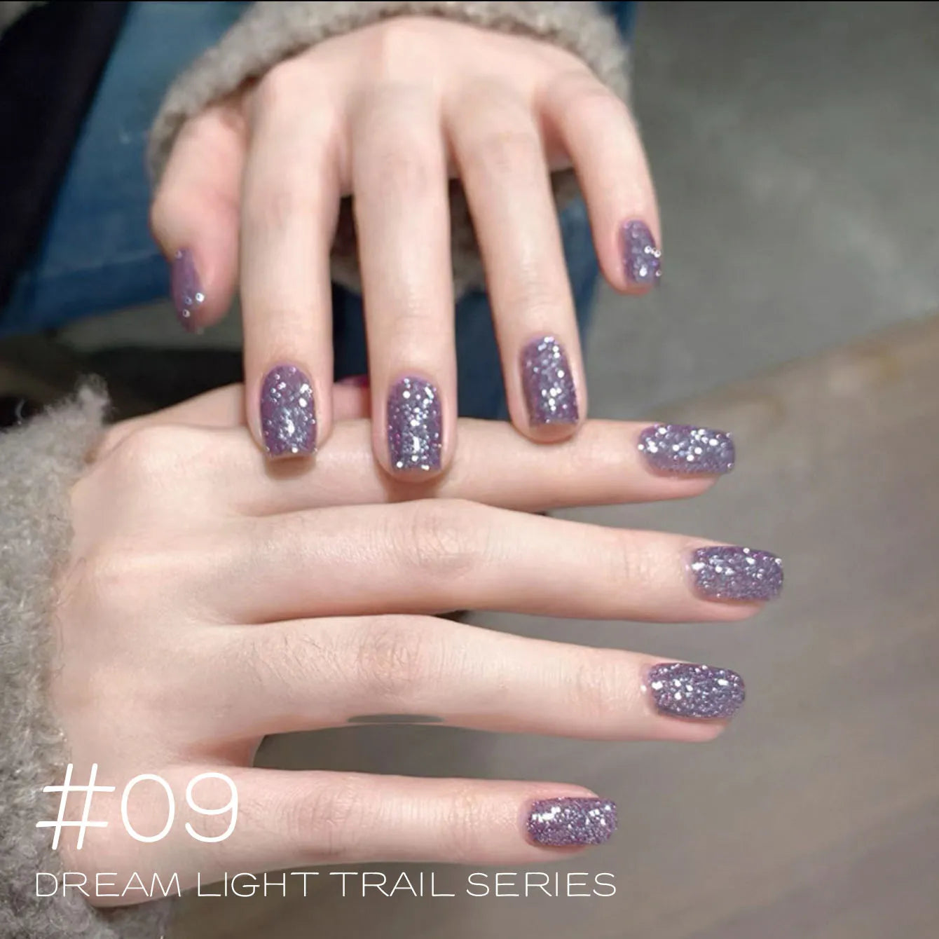 MIANEL 1-12PCS Star-chasing Moon-chasing Gel Nail Polish 2026 Popular Whitening Strobe Sequin Flashing Nail Polish White Nails