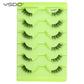 YSDO Natural Mink Eyelashes 3/6/10 Pairs Wispy Faux 3D Mink Lashes Short Fluffy Half False Eyelash Makeup Tools Cat Eye Lashes