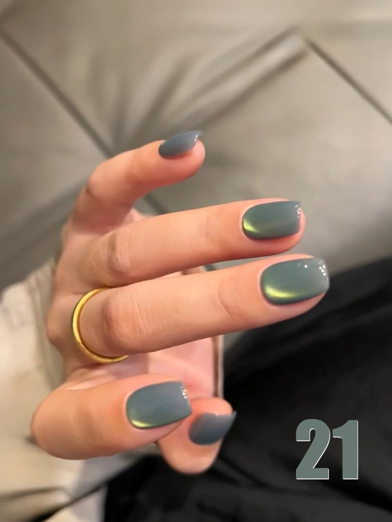 Mianel 12ml 1-21pcs Green Cat Magnetic Gel Nail Polish Spider Lily Varnish Soak Of UV Light Nails Nail Salon Christmas Nails