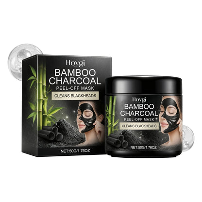 Bamboo Charcoal Peel-Off Mask - Hydrating and Moisturizing, Gentle Cleansing for Facial Skin, Daily Soft and Refreshing Care