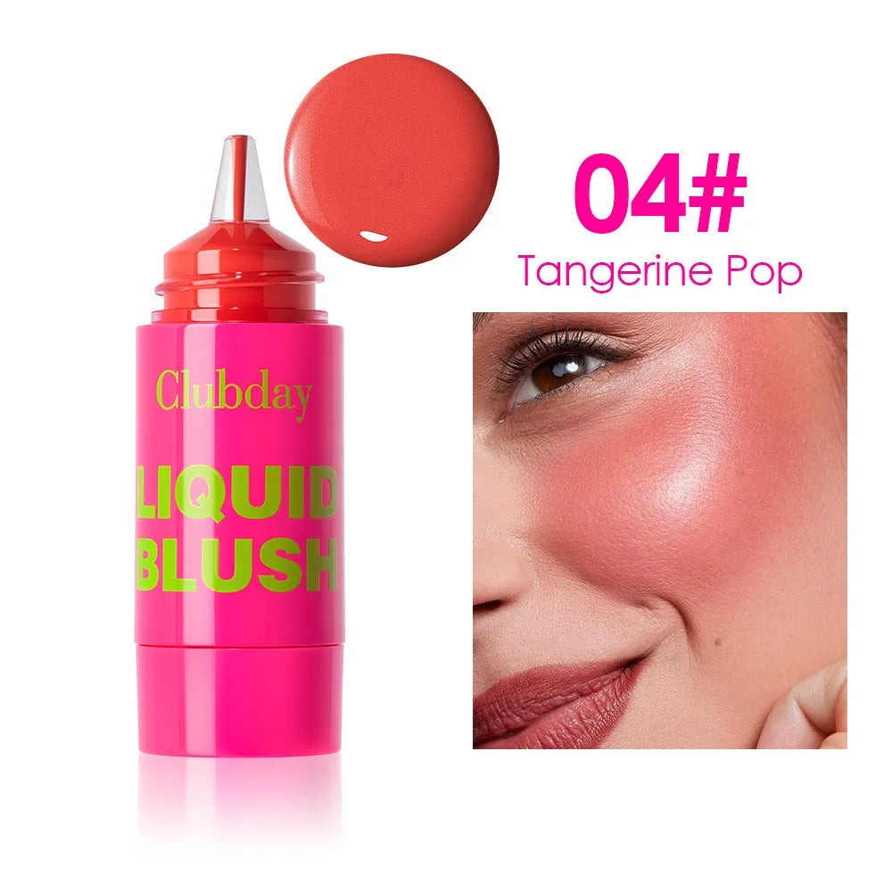 Liquid Pearlescent Blush Hydrate All Day Air Cushion Press Face Cheek Tint Moisturized Long Lasting Rouge Cheek Contour Makeup
