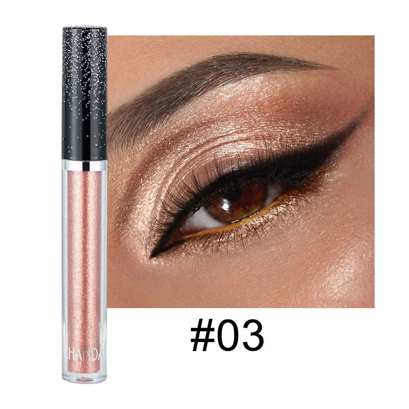 12pc/set Liquid Eyeshadow Metallic Diamond Shiny Eyeliner Pen Giltter Eyeshadow Palette Lasting Shimmer Brighten Makeup Cosmetic