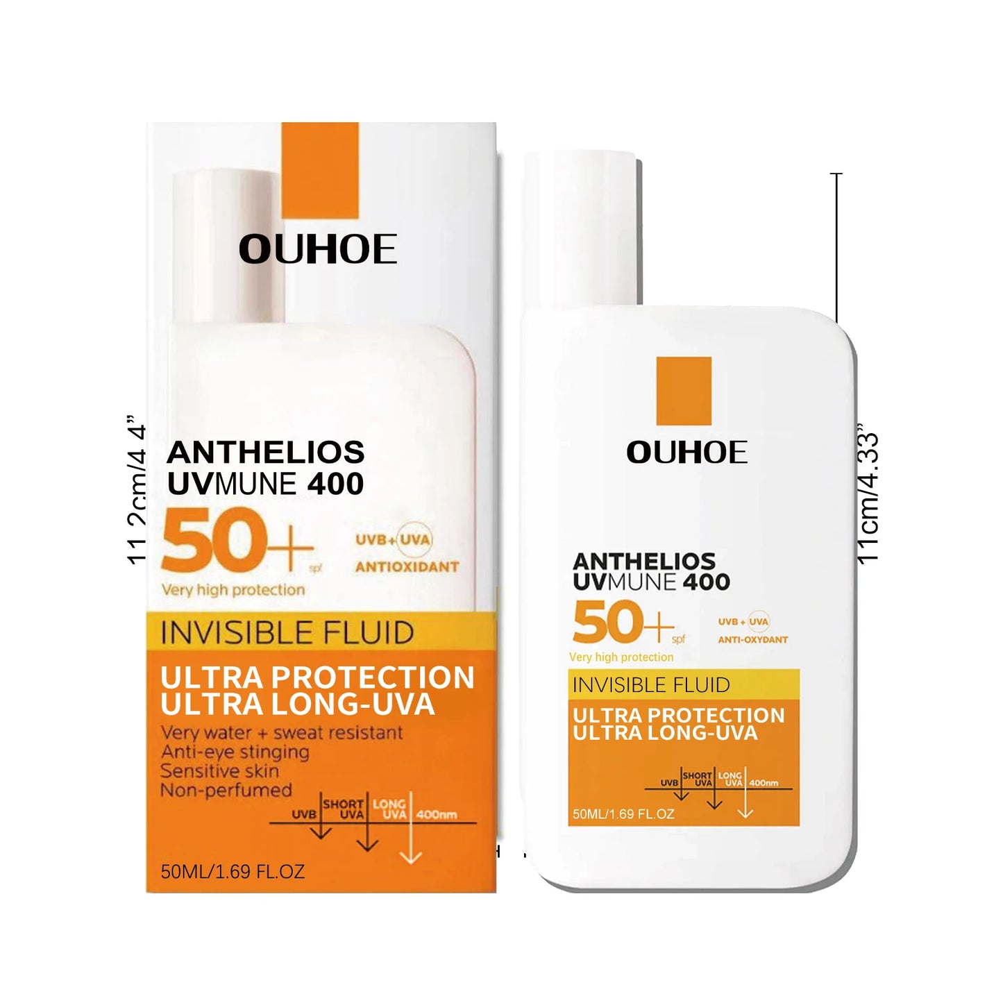 OUHOE Anti-uv Cream Protect Skin Nourishing Moisturizing Repair Damaged Skin Natural Sunscreen Lotion For Summer Beach Outdoors