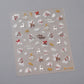 Christmas Nail Stickers Luxury Crystal Diamond Cartoon Bear Tree Apple Back Glue Nail Art Stickers DIY New 3D Nails Decorations