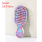 Mini Travel Brush Compact Pocket Design with Durable ABS Plastic Handle and Gentle Nylon Bristles for Dry and Wet Hair