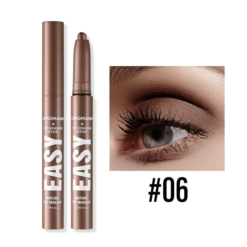 Waterproof Pearlescent Eyeshadow Pencil Stick Shimmer Highlighter Pencil Pearl Pigment Long Lasting Cream Eyes Make Up Cosmetic