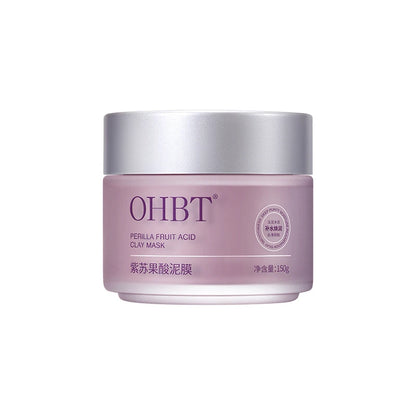OHBT Perilla Fruit Acid Clay Mask Deep Cleansing Mud Mask Oil Control Mask Deep Moisturizing Fast Absorption 150g
