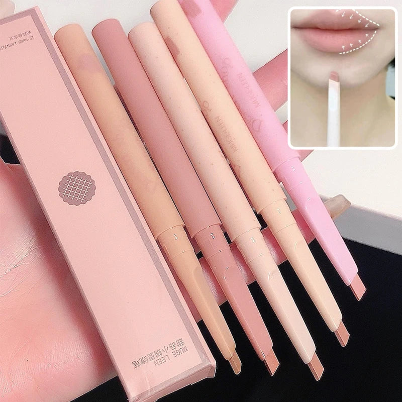 MUGE LEEN Dessert Lip Liner automatically swivel waterproof, long-lasw ...