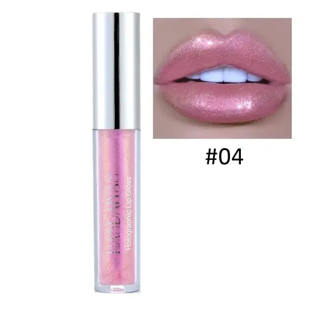 Liquid Crystal Glow Lip Gloss Laser Holographic Lip Tattoo Lipstick Pigment Glitter Lipgloss Lip Plumper Gloss Makeup