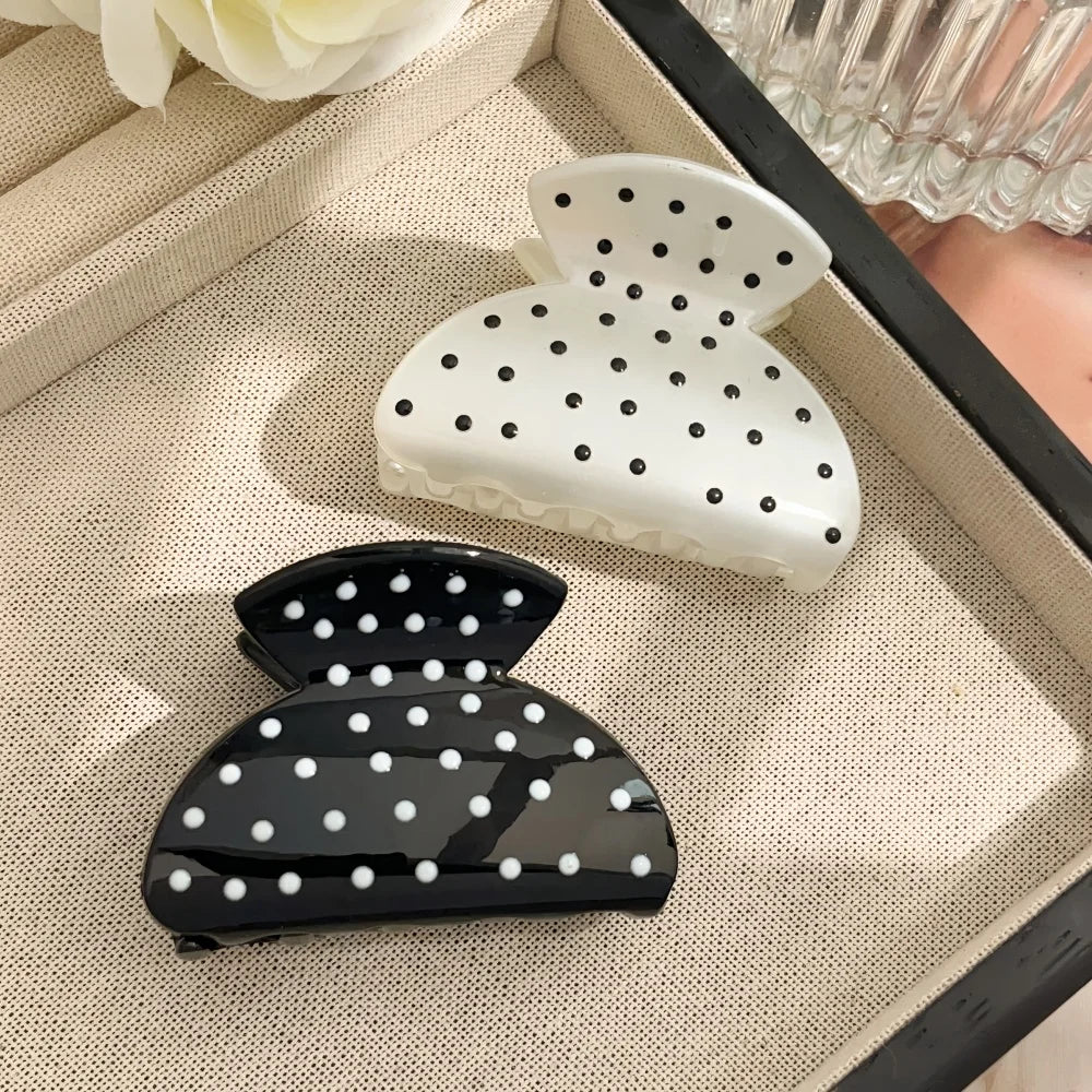 19 Styles Hair Claw Clips for Women Flower Cross Dots Heart Geometric Chic Barrettes Grip Hair Accessories Headwear Wholesale
