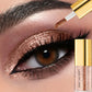 Pearly Liquid Eyeshadow Natural Smokey Silver Shimmer Glitter Diamond Eye Shadow for Eyelid Waterproof Beauty Highlighter Makeup