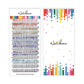 NATUHANA Glitter Fairy Eyelash Extensions DIY Sparkle Colorful False Lashes Wispy Volume Makeup