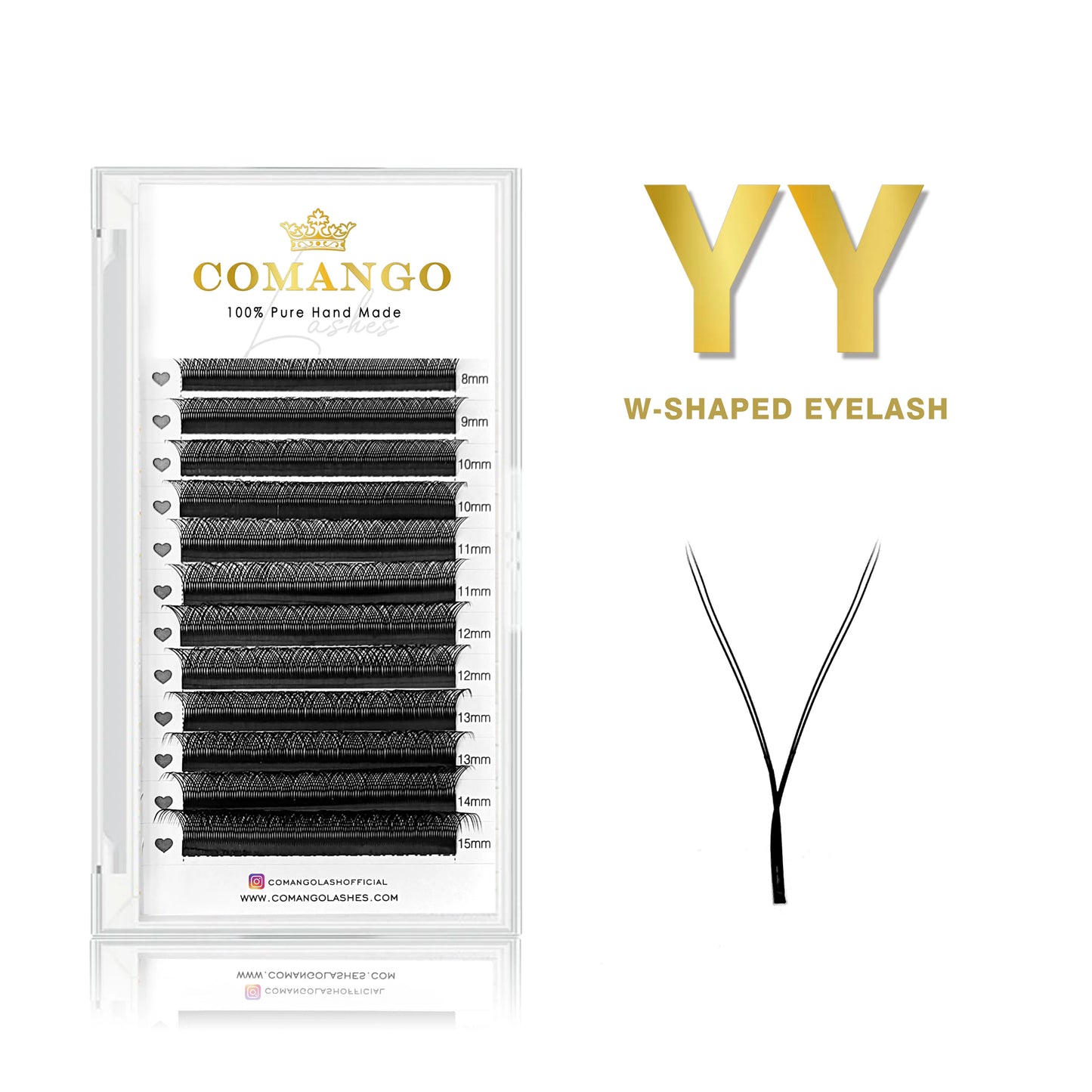 CoMango W Eyelash Extension Automatic Flowering 2d/3d/4d/5d/6d/8d W Fake Lashes 0.07 CD Premade Volume Fans Individual Eyelashes