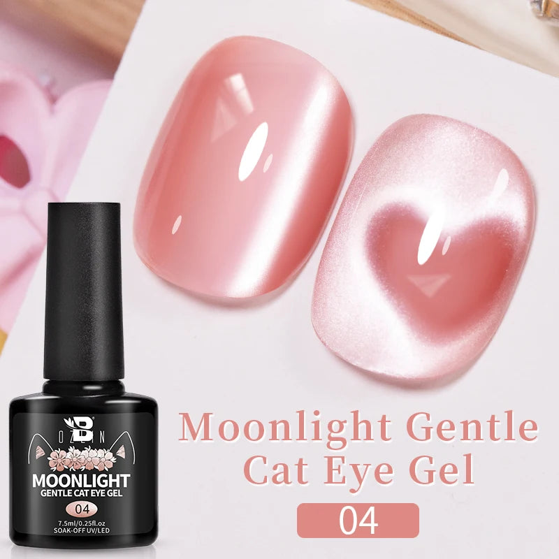 7.5ML Pink Blue Nail Gel Cat eye Semi Permanent Nail Art Soaking UV LED Nail Salon DIY Nail Salon Gel For Autumn And Winter