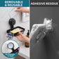 TAILI Soap Holder Soap Dish for Shower Wall, Bathroom Accessories, Removable and No Drill, with Visible Red Line Seal Indicator