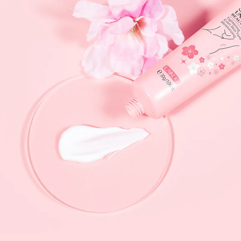 Japan Sakura Underarm Tightening Cream Knee Buttocks Dark Skin Bleach Improve Melanin Pigmentation Dull Moisturizing Brighten