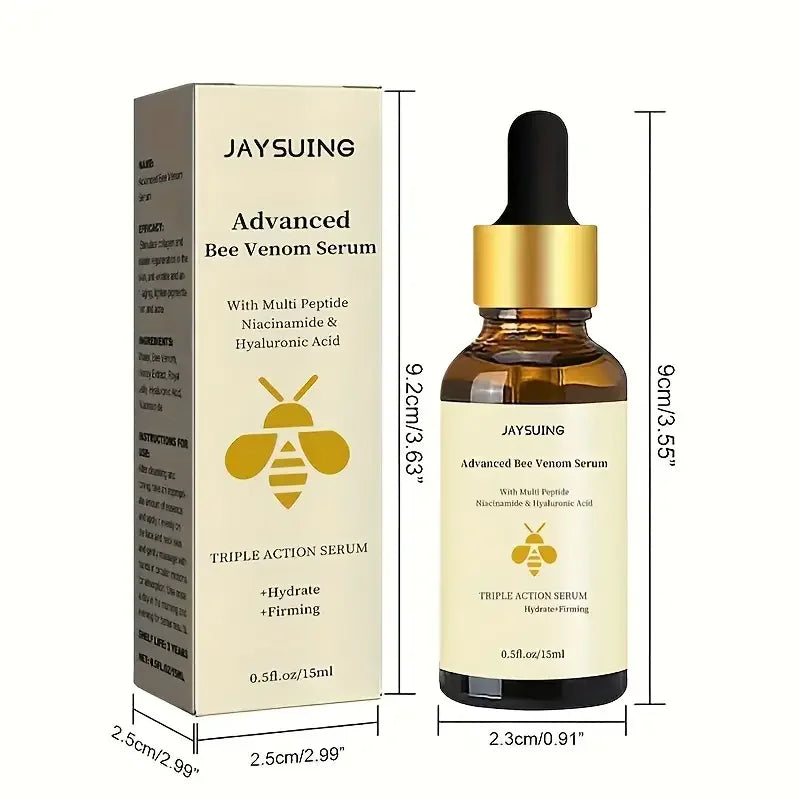 1/2/3pcs Advanced Bee Venom Serum Moisturizing Anti Aging Reduce Fine Line Damaged Skin Repair Facial Cream Nourishing Skin Care