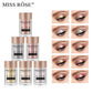MISS ROSE Single Colour Pearl Diamond Glitter Eyeshadow Make-up High Lighter Shiny Shimmer Brighten Eye Shadow Powder Cosmetics