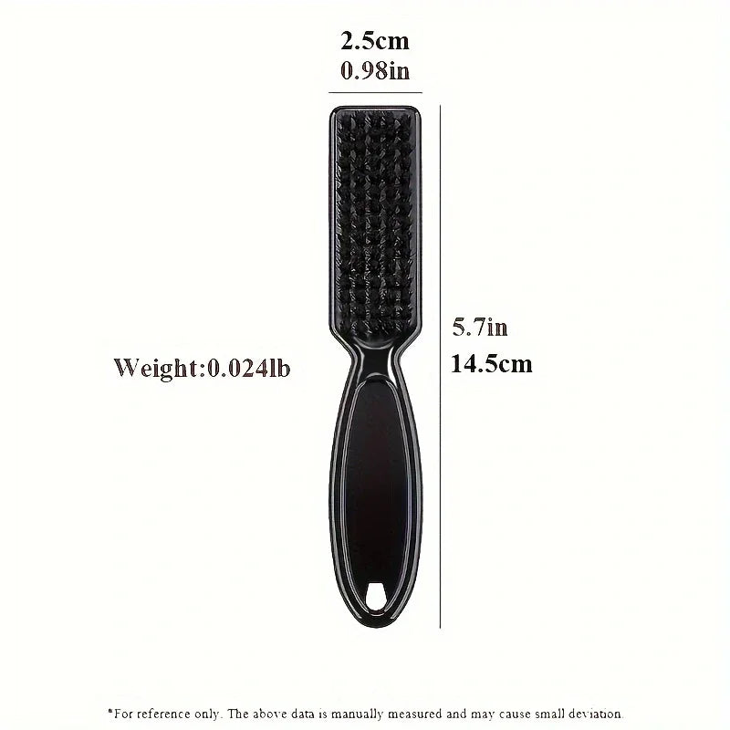 Soft Hair Cleaning Brush Set Barber Neck Duster with Plastic Handle Hairdressing Carving Shape Head Cleaning Tool