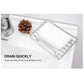 AB33-Self Draining Soap Dish Shelf For Shower Bathroom Stainless Steel Rust Proof Self Draining Soap Dish Shelf Rack Toilet Orga