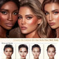 4pcs Multifunctional Highlight & Contouring Stick-Buildable Coverage Highlighter, Concealer, Contour Beige, Brown, Pink, Bronze