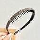 Non-slip Rhinestone Hair Hoops Bands Fashion Plastic Rhinestone Headband Women Toothed Elastic Headbands Shiny Luxury Hair Hoops