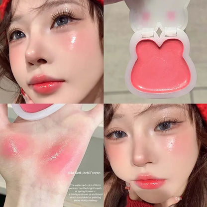 Cappuvini White Rabbit Water Glossy Cream Clear Moisturizing Blush Cream Multi-purpose Ointment Vitality Rouge
