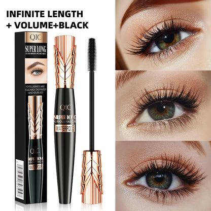 5D Black Waterproof Mascara Lengthens Eyelashes Extension Thick Silk Fiber Mascara Female Makeup Eye Cosmetics Tools for Gifts