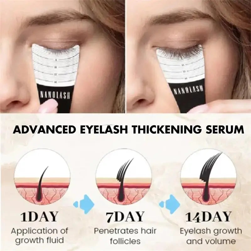 Natural Eyelash Growth Serum 7 Days Eyelash Enhancer Longer Liquid Fuller Thicker Curling Lash Treatment Eye Care Product Makeup