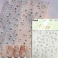 1piece 5Dcute tulip flower nail stickers high quality self-adhesive embossed nail art decals for girls summer decoration sticker