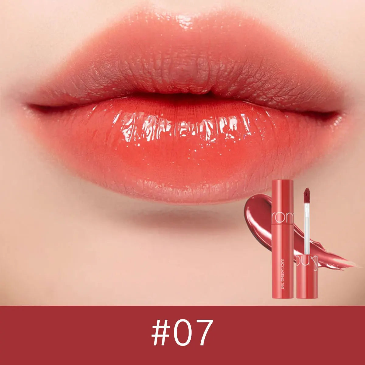 rom&nd JUICY LASTING TINT-12 Shades,Juicy Glossy Texture,Lip Glosses,Luxury Makeup,Korean Cosmetic,K-Beauty,Korean Makeup