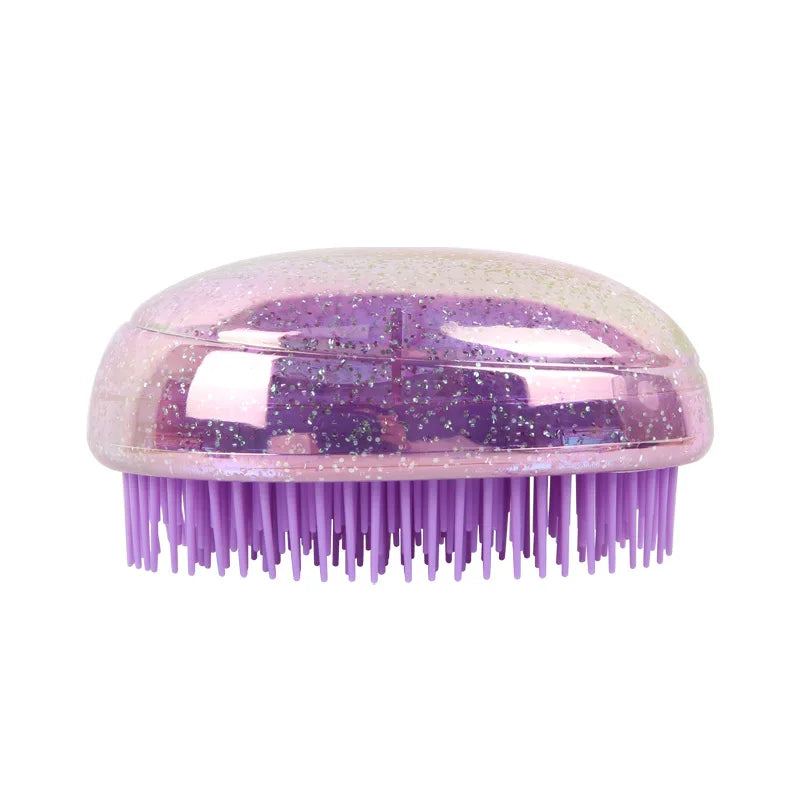 1PC Mini Tangle Hair Brush Eggs Round Shape Soft Hairbrush Detangling Hair Brush Hair Styling Hairdressing Comb For Travel